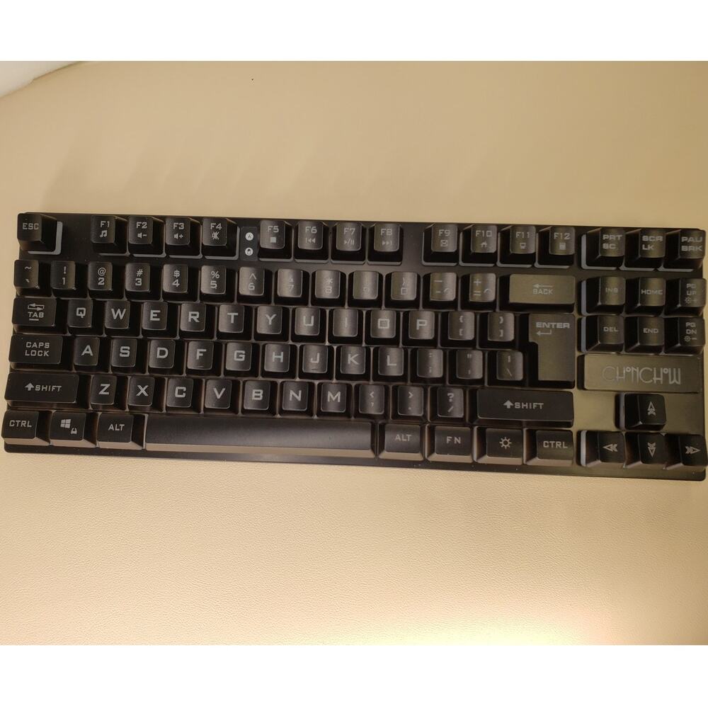 Wireless LED Keyboard, Rechargeable 87 Key RGB LED Backlit Wireless Keyboard - Picture 3 of 8